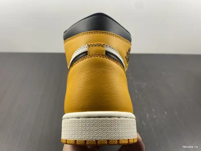 Reps TB Toe 555088-711 Air Jordan High OG 1 Yellow 0602